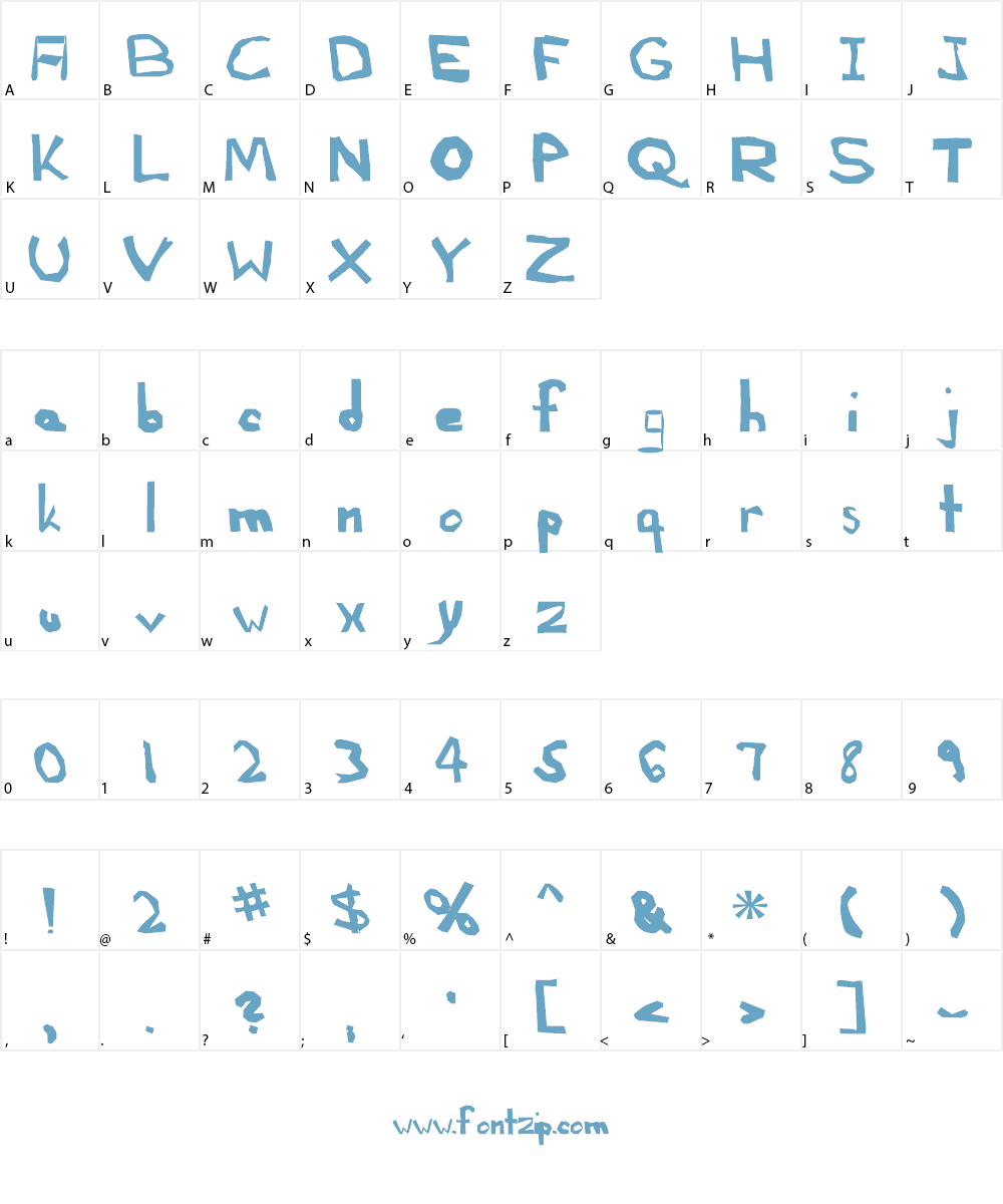 AEZ another font Font Character